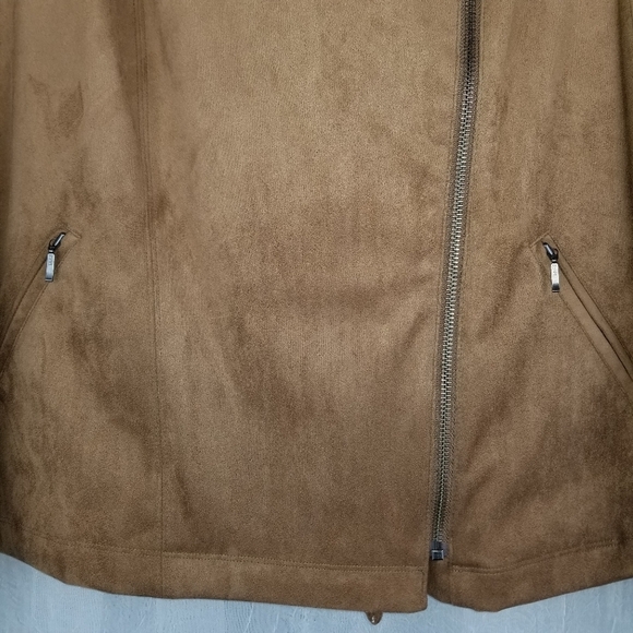 J. Jill faux suede moto--vibe zip jacket - Picture 5 of 8